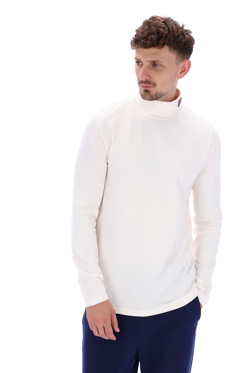 Mens white clearance roll neck top