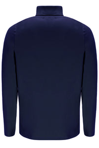 Displays the Blue Peacoat 'FILA' branded 19th Classic Roll Neck Sweater