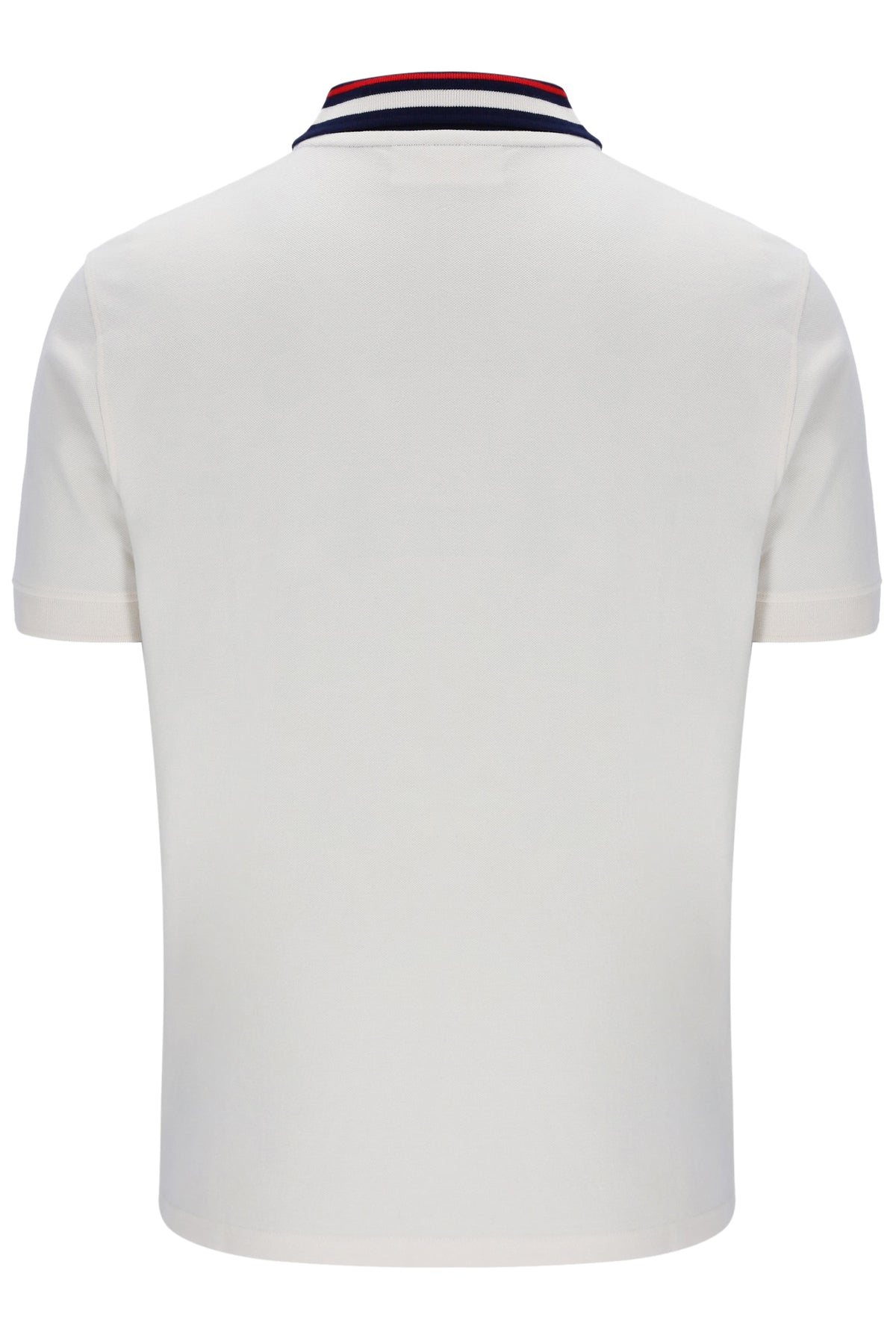 Displays the Gardenia 'FILA' branded Achille Heritage Tape Basic Polo