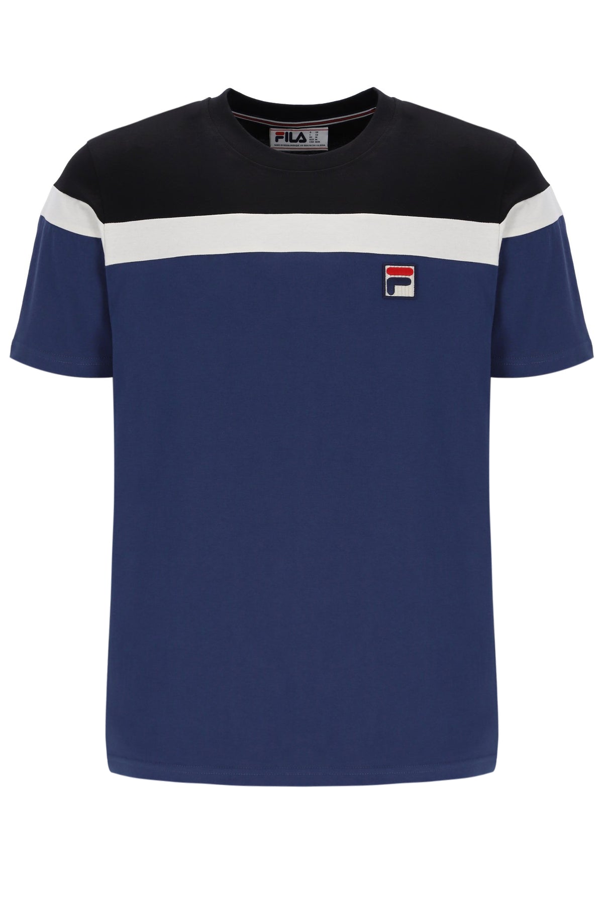 Fila Navy Aiden Cut and Sew T-Shirt