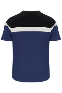 Fila Navy Aiden Cut and Sew T-Shirt
