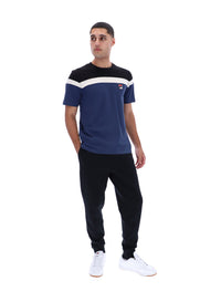 Fila Navy Aiden Cut and Sew T-Shirt