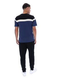 Fila Navy Aiden Cut and Sew T-Shirt