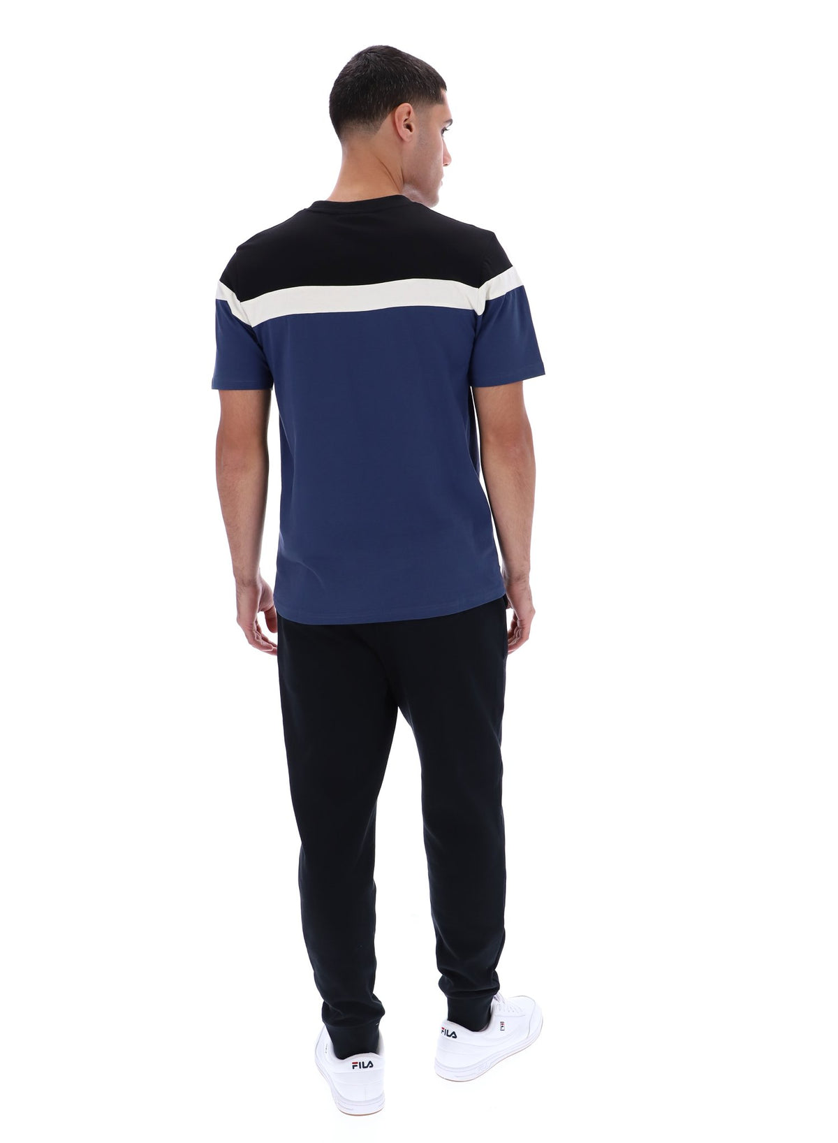 Fila Navy Aiden Cut and Sew T-Shirt