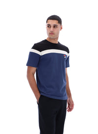 Fila Navy Aiden Cut and Sew T-Shirt