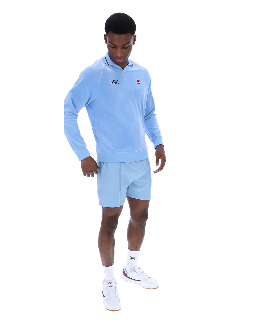 Alfredo 1911 Velour Raglan Long-Sleeve Top