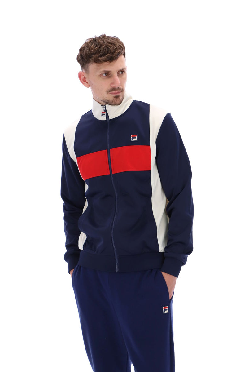 Fila tape colour block woven best sale track top