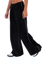 Black Angel Velour Wide Leg Pant