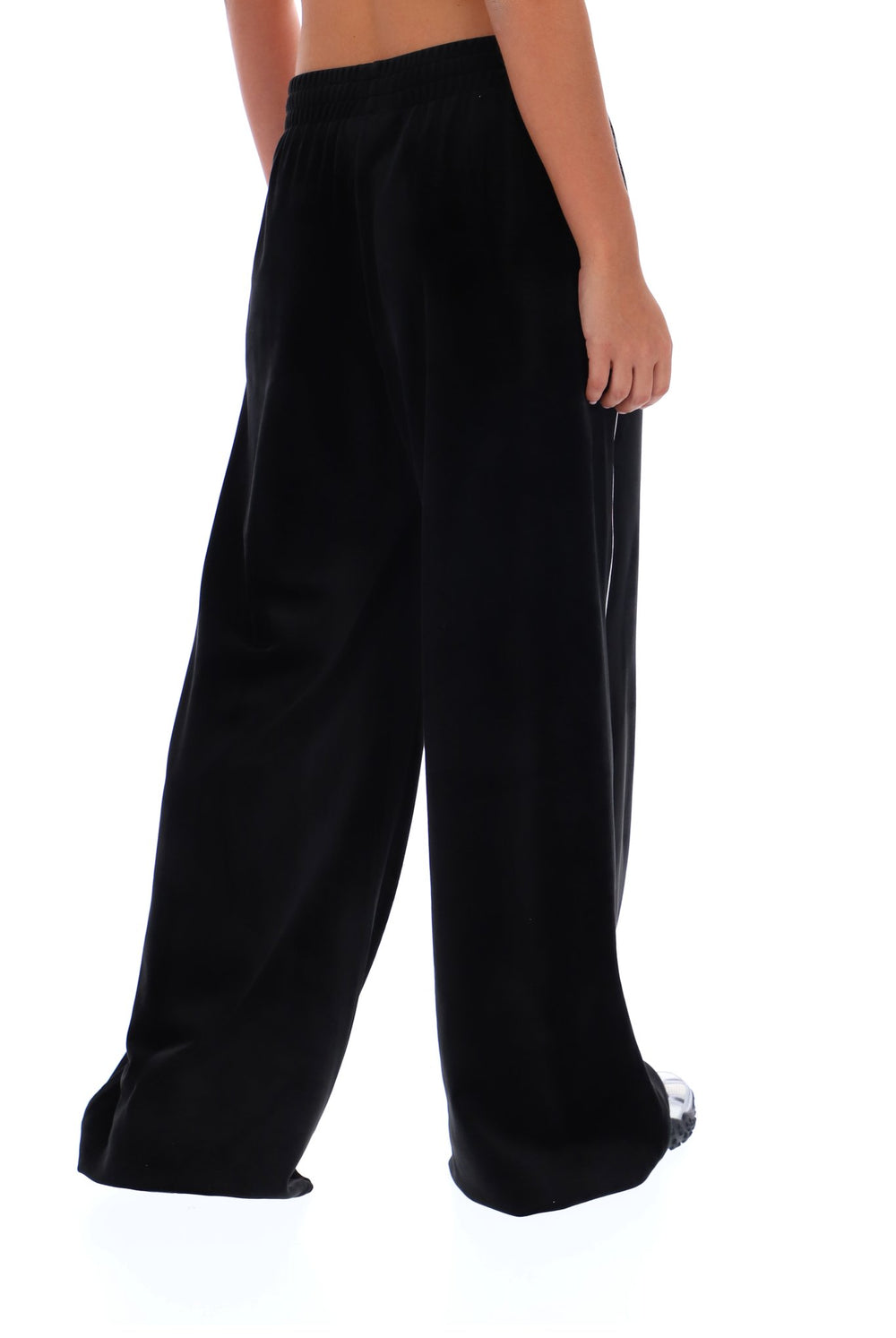 Black Angel Velour Wide Leg Pant