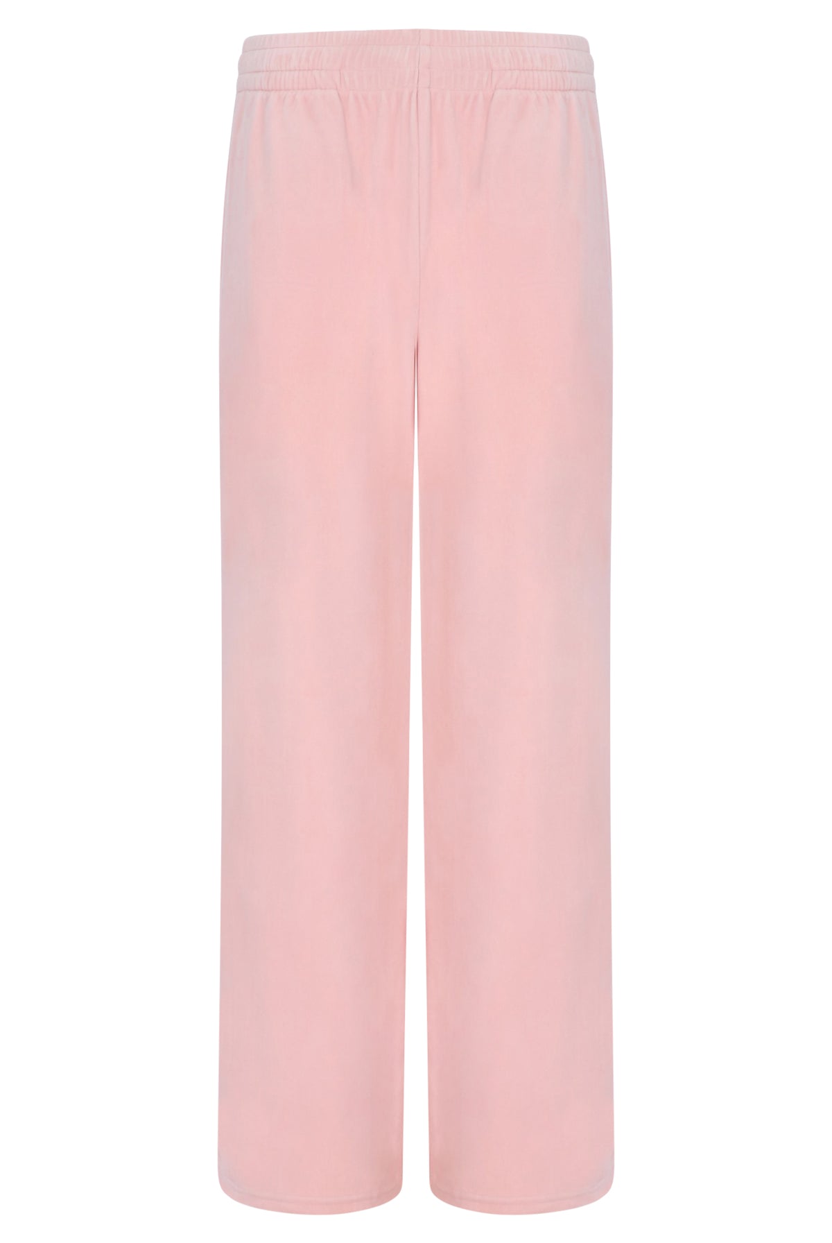 Displays the Pale Lilac & Gardenia 'FILA' branded Angel Velour Wide Leg Pant
