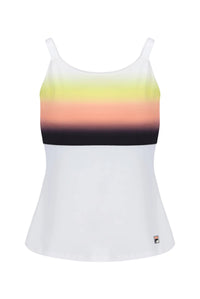White Backspin Tennis Cami Tank Top