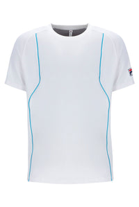 White Backspin Tennis Short Sleeve Top