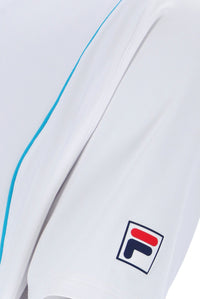 White Backspin Tennis Short Sleeve Top