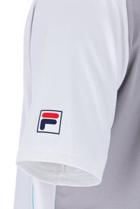 White Backspin Tennis Short Sleeve Top