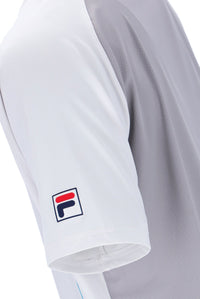 White Backspin Tennis Short Sleeve Top