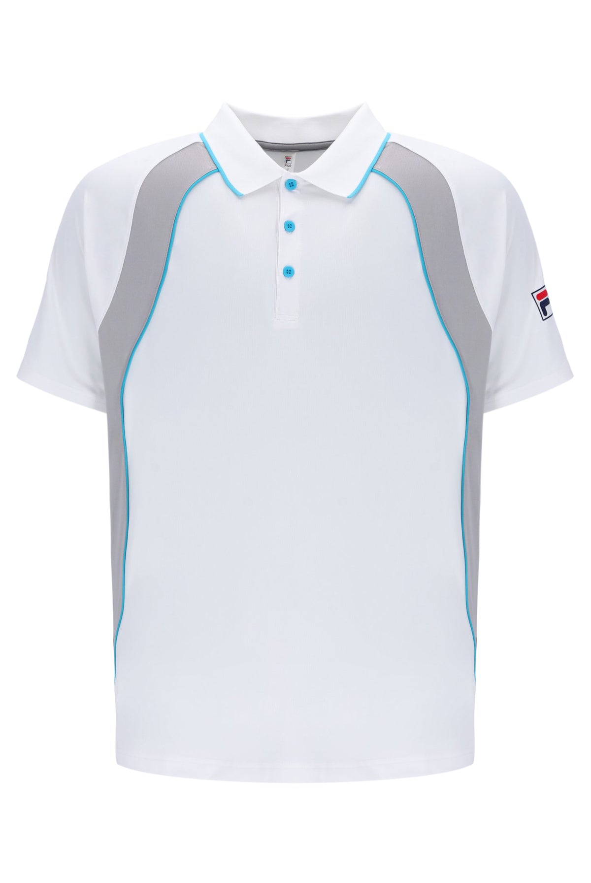 White Backspin Tennis Short Sleeve Polo