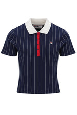 Fila Navy Bai Fitted BB1 Pinstripe Polo