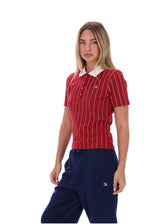 Rio Red Bai Fitted BB1 Pinstripe Polo