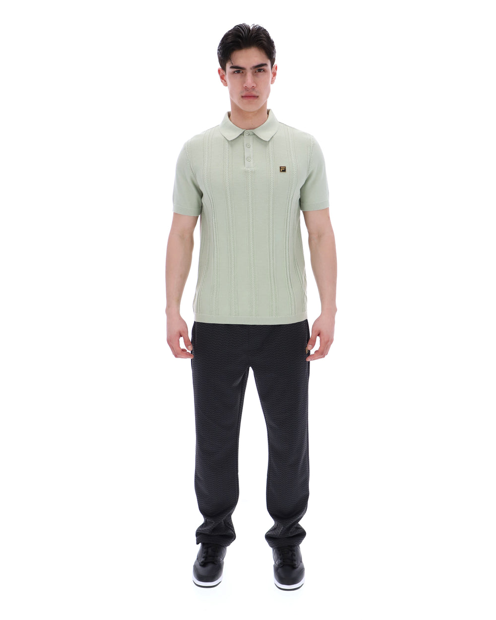 Sea Foam Barns Knitted Polo