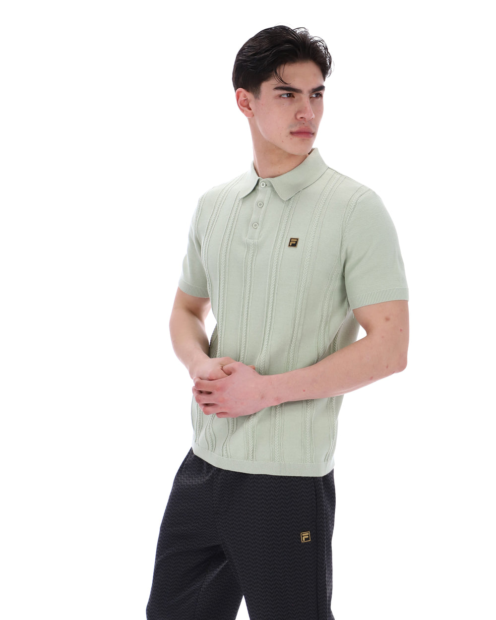 Sea Foam Barns Knitted Polo