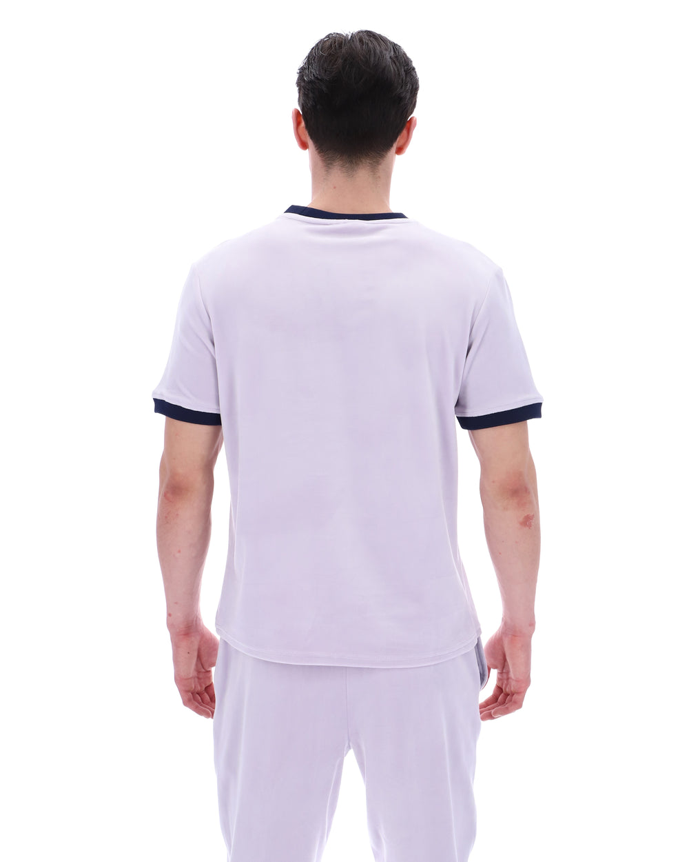 Misty Lilac Basilio Velour Tee