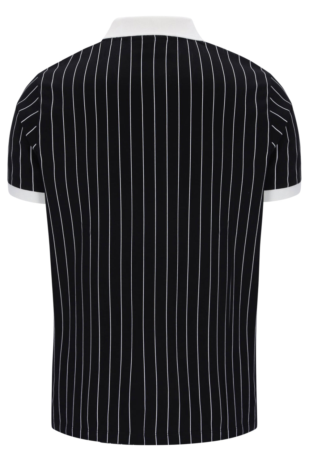 Black BB1 Classic Vintage Striped Polo