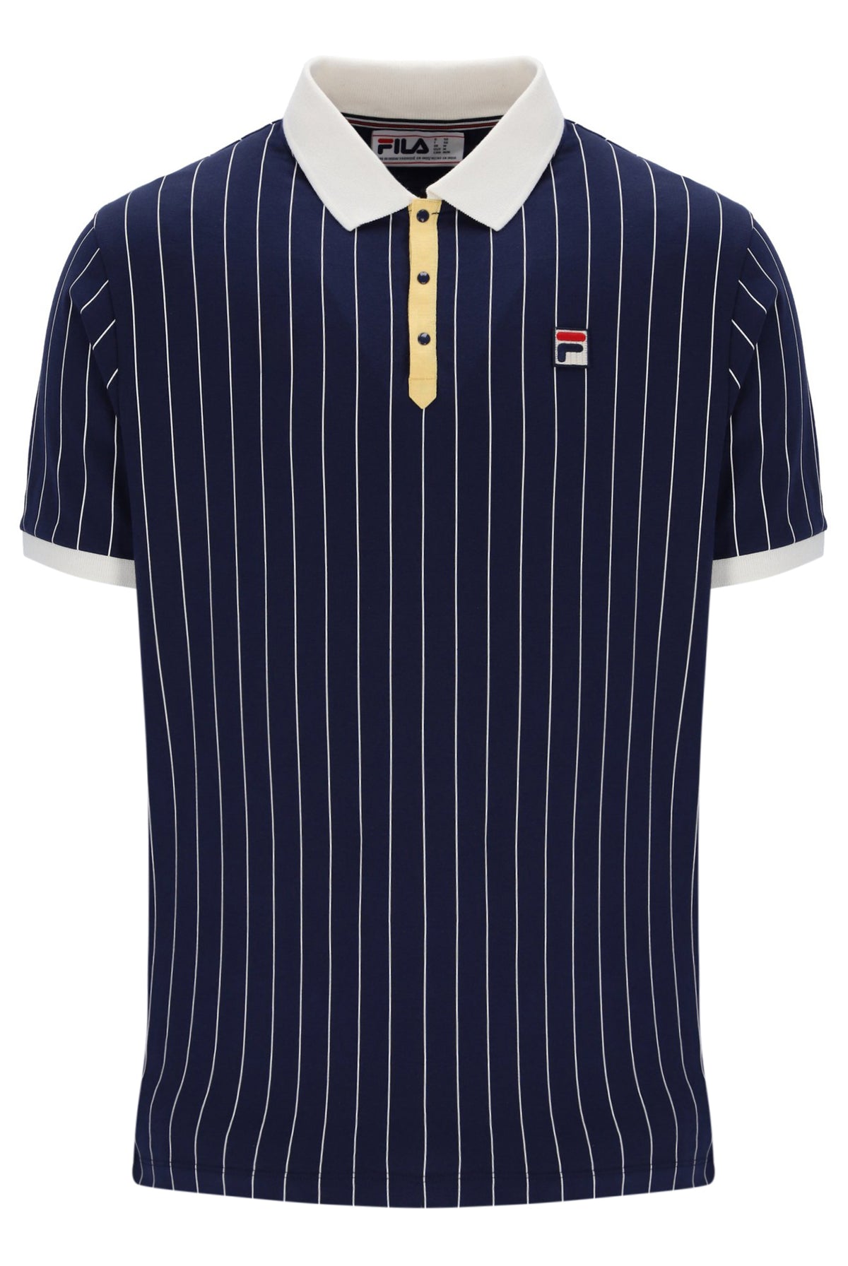 Fila Navy BB1 Classic Vintage Striped Polo