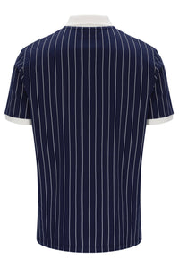 Fila Navy BB1 Classic Vintage Striped Polo