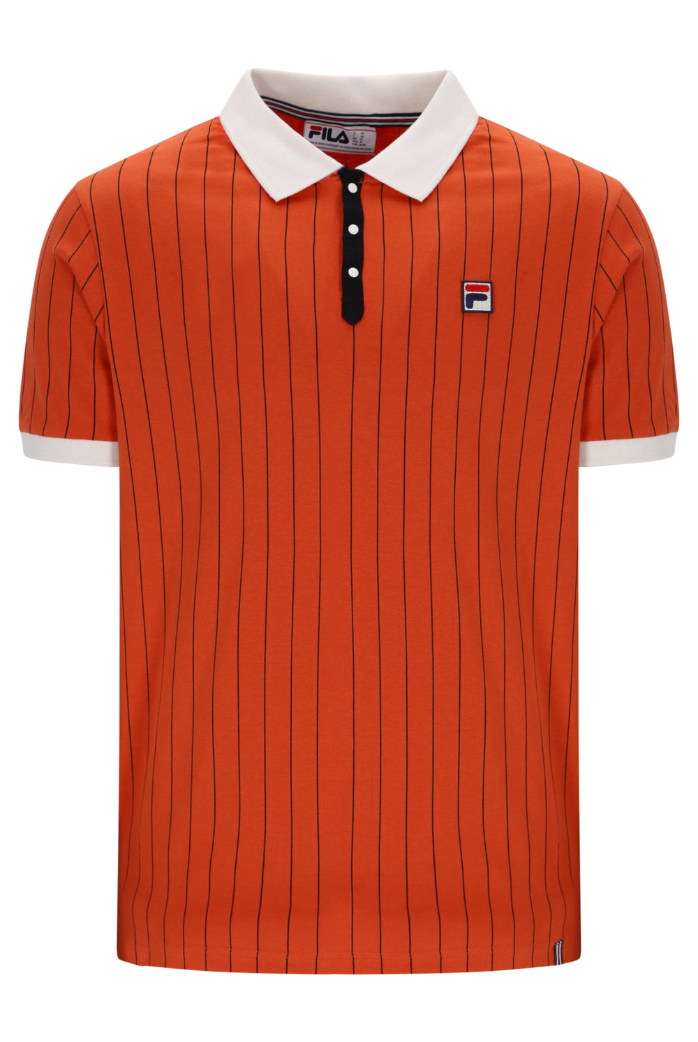 Burnt Ochre BB1 Classic Vintage Striped Polo