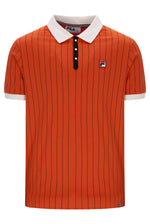 Burnt Ochre BB1 Classic Vintage Striped Polo