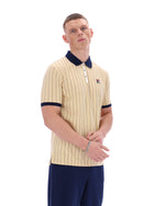 Classic Beige BB1 Classic Vintage Striped Polo