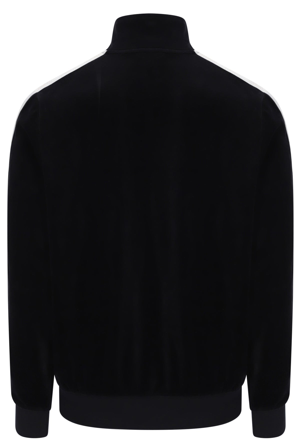 Displays the Black 'FILA' branded Bosco Velour Track Top