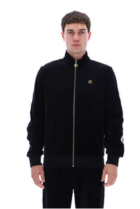 Black Bosco Velour Track Top