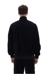 Black Bosco Velour Track Top