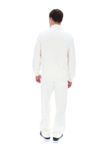 White Down Bosco Velour Track Top