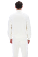 White Down Bosco Velour Track Top