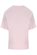 Displays the Pale Lilac 'FILA' branded Carly Boyfriend T-Shirt