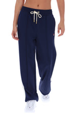 Fila Navy Chiara Smart Straight Leg Trousers