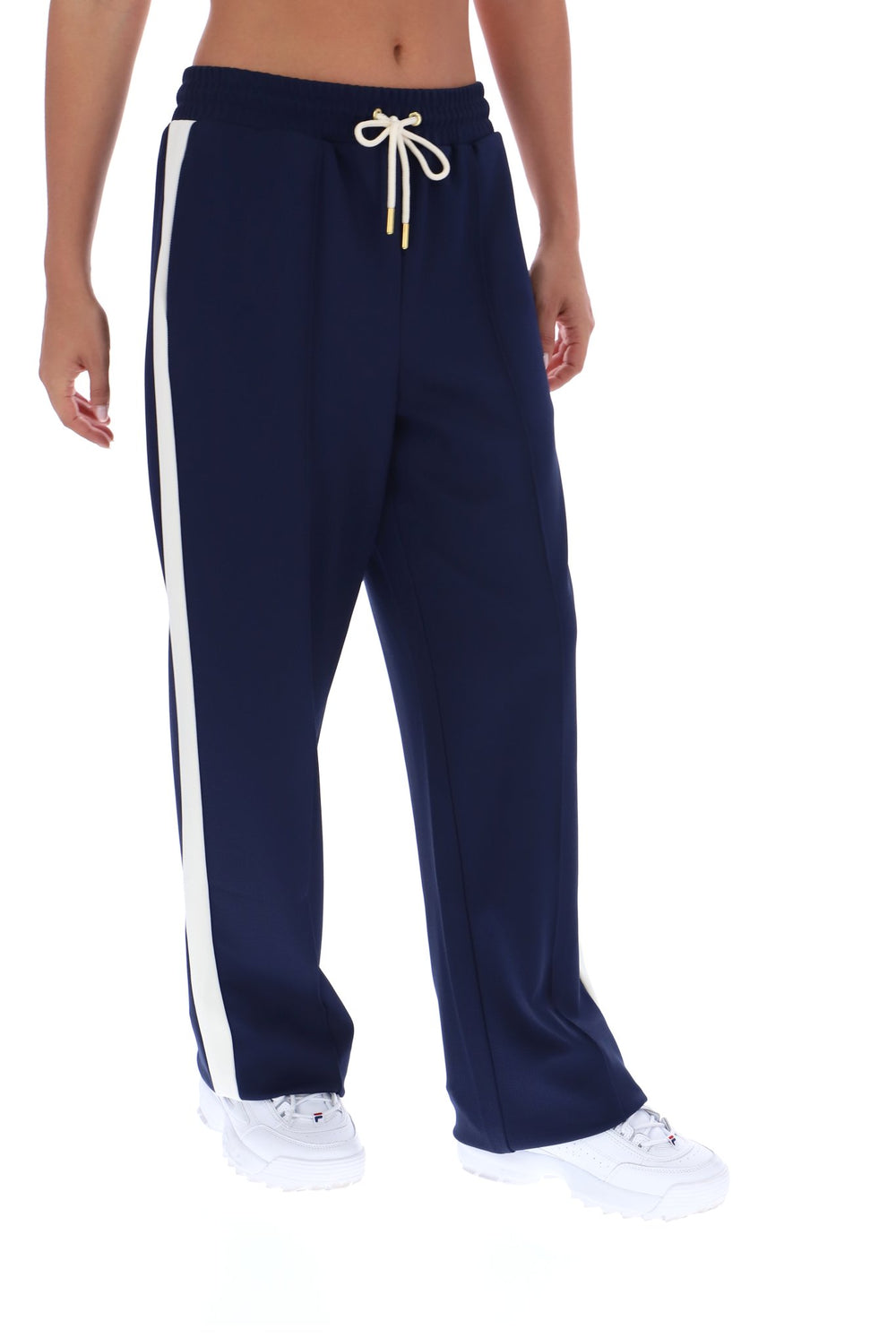 Fila Navy Chiara Smart Straight Leg Trousers