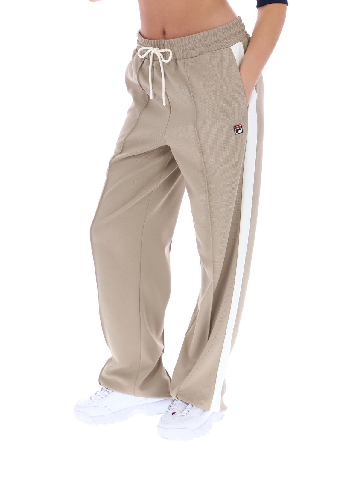 Beige Chiara Smart Straight Leg Trousers