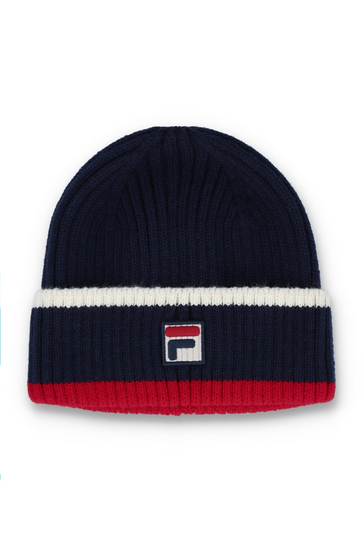 Fila Navy Ciro Ribbed Turn-Up Beanie
