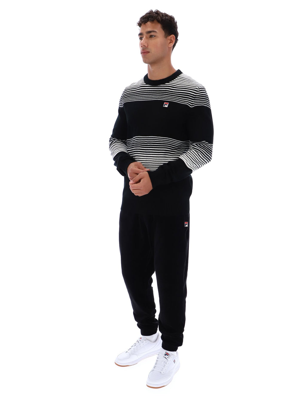 Connor Striped Knit Crew Neck