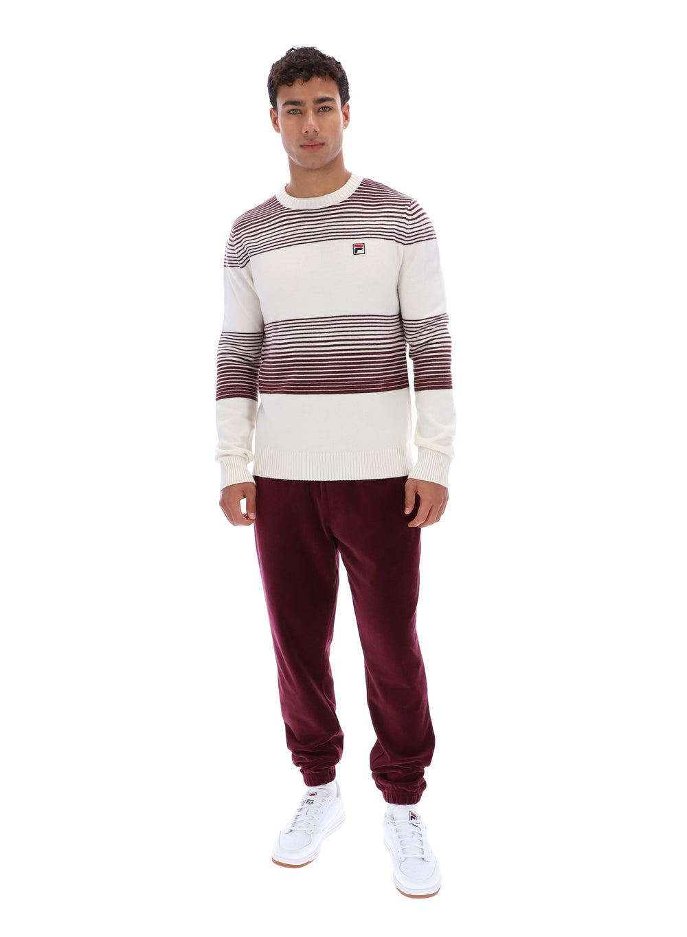 Connor Striped Knit Crew Neck
