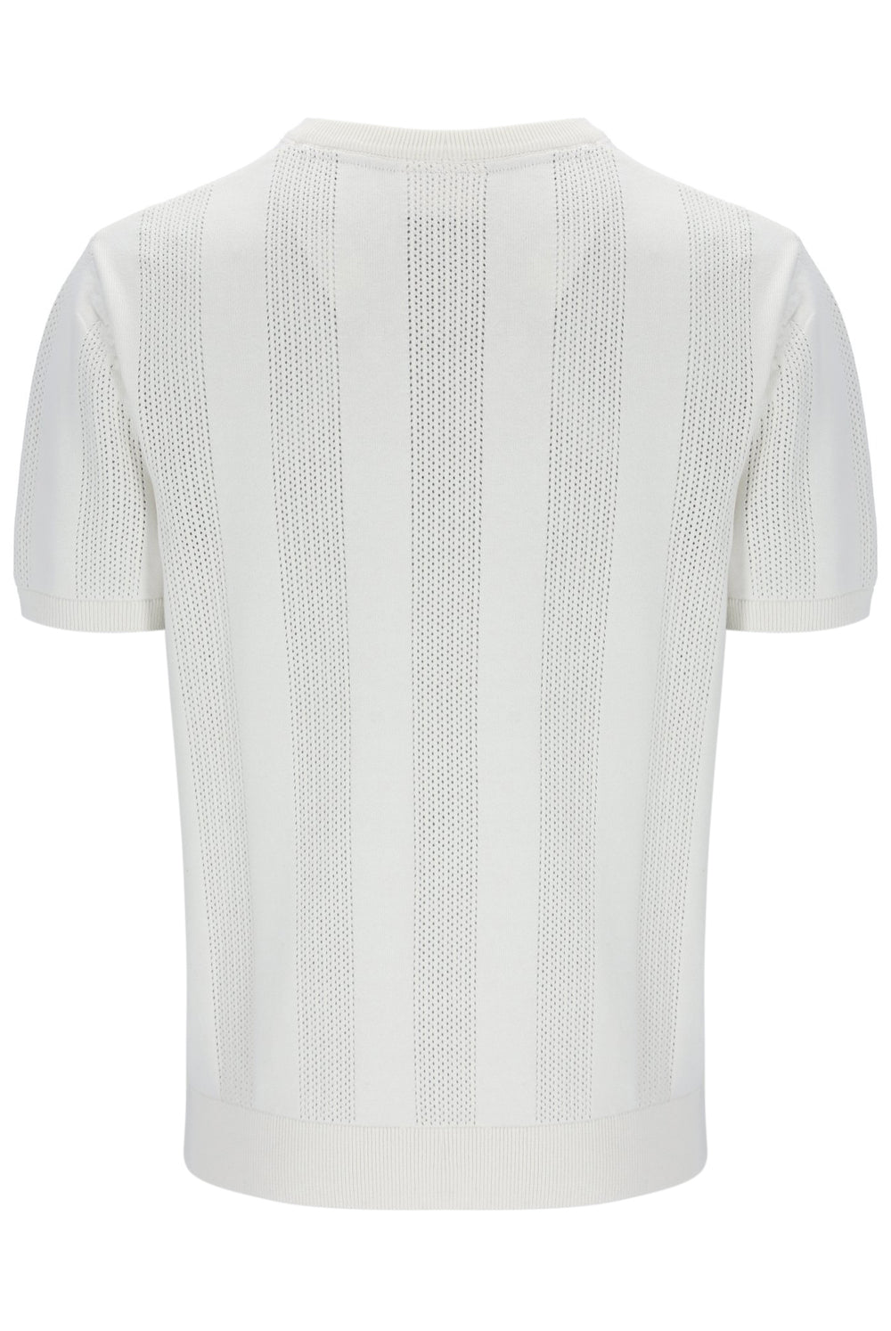 White textured t-shirt on a white background