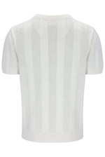 White textured t-shirt on a white background