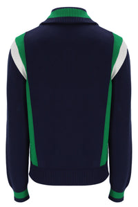 Fila Navy Cortez Colourblocked Knitted Track Top