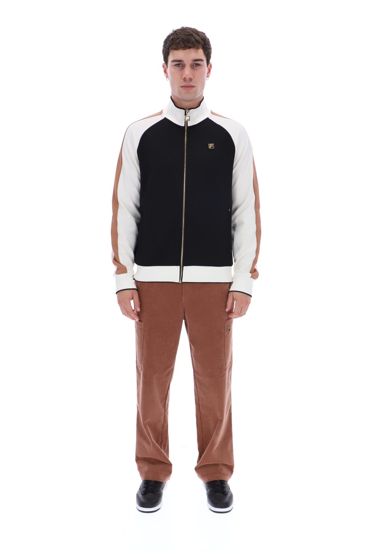 Black Cory Colour Block Track Top