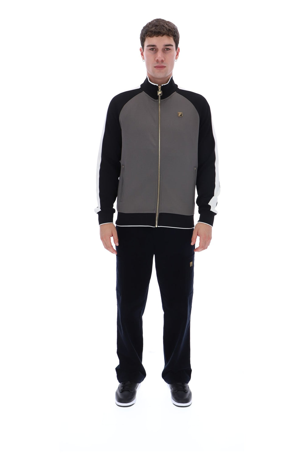 Gunmetal Cory Colour Block Track Top