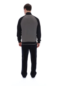 Gunmetal Cory Colour Block Track Top