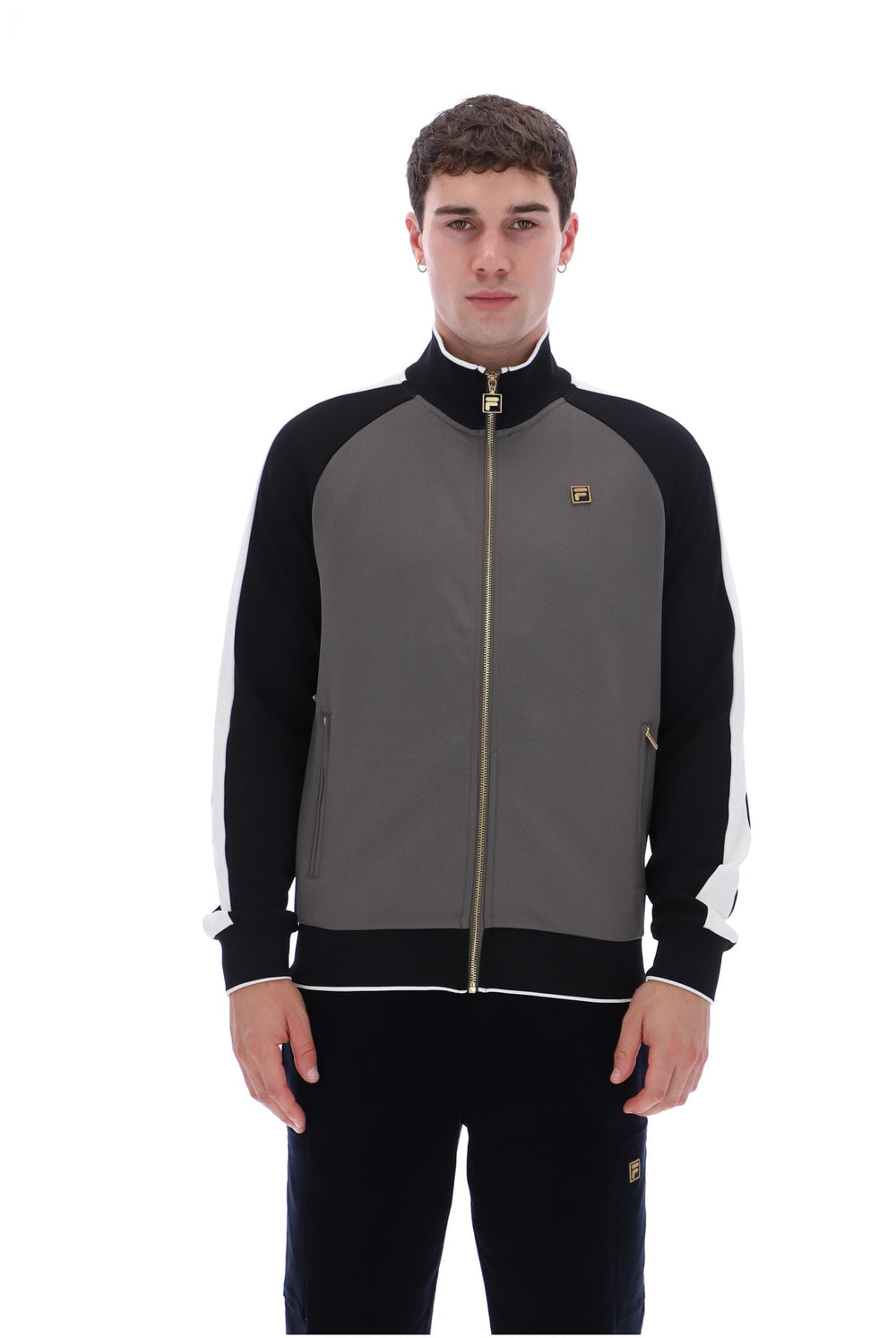 Gunmetal Cory Colour Block Track Top